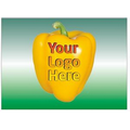 Yellow Bell Pepper Rectangle Photo Badge/Button w/ Bar Pin (2.5" x 3.5")